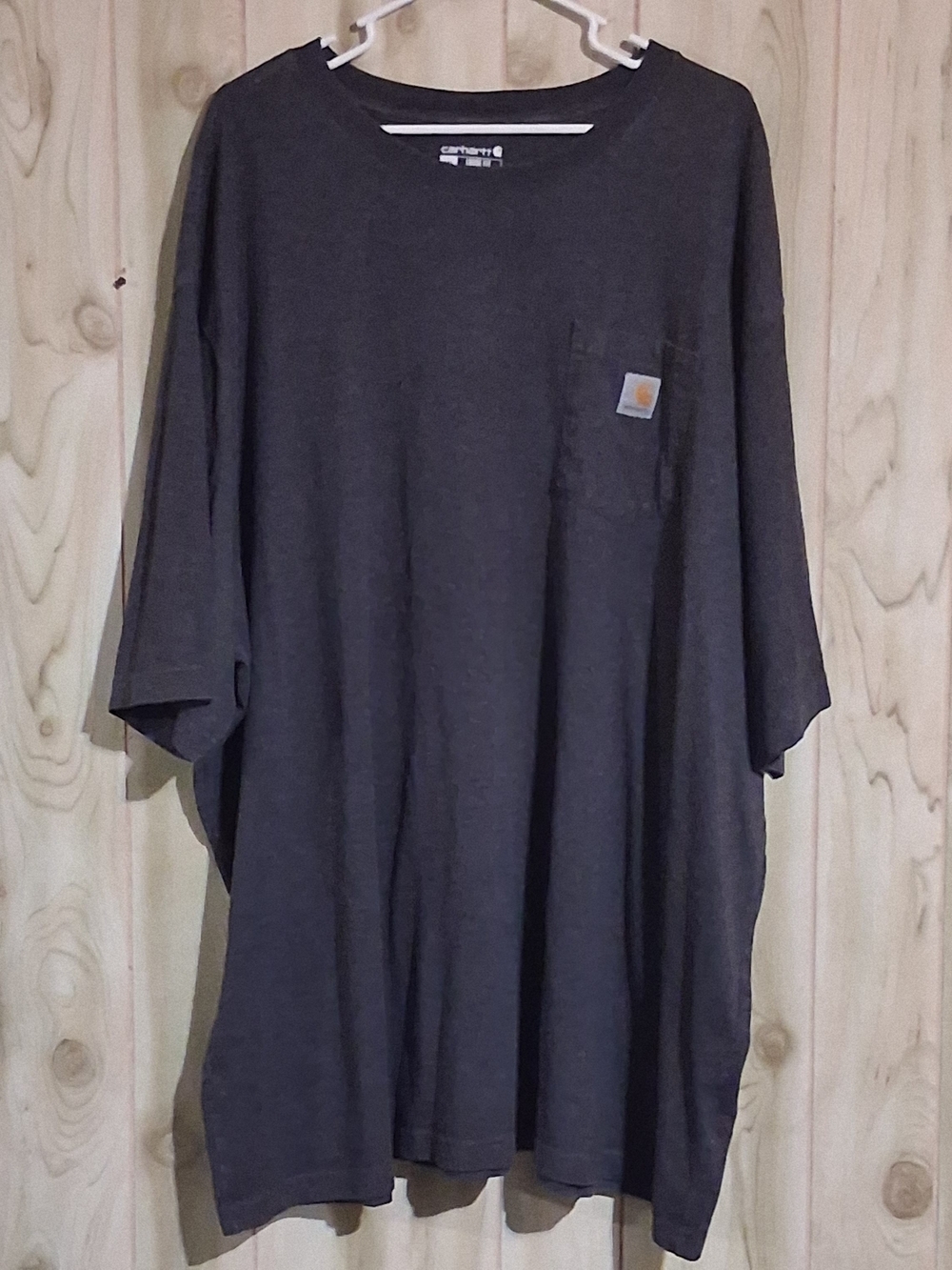 Carhartt Men's Charcoal Short-Sleeve Pocket Tee 4xl
